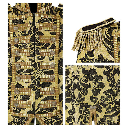 Zirkusjacke Schwarz Gold Damen