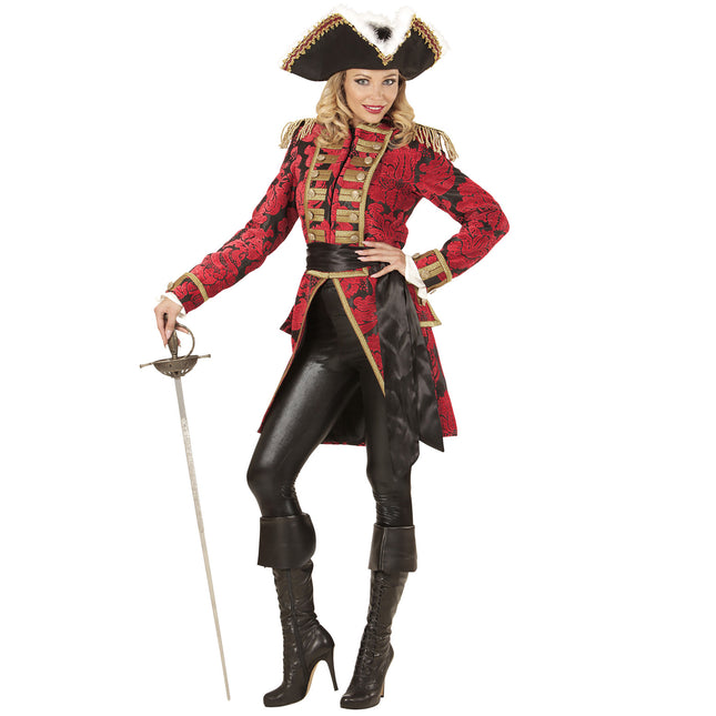 Zirkusjacke Rot Gold Damen