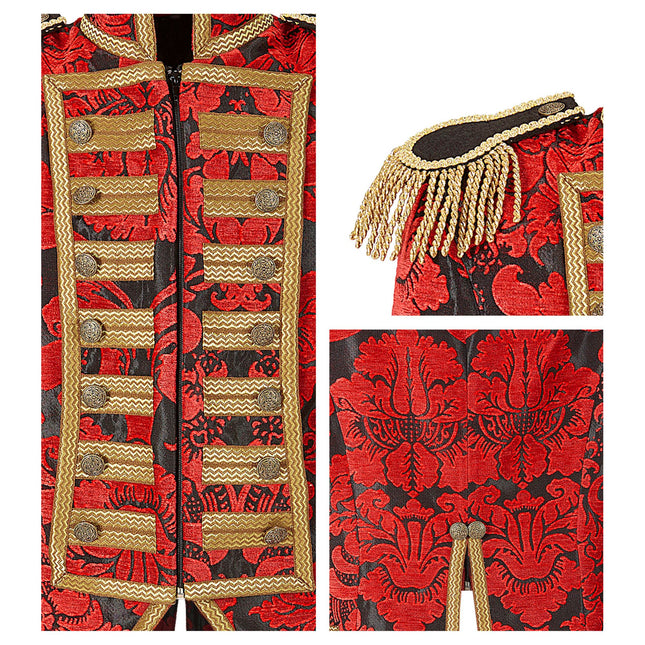 Zirkusjacke Rot Gold Damen