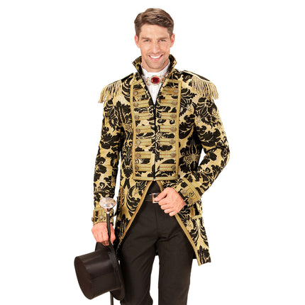 Zirkusjacke Schwarz Gold Männer