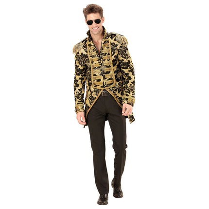 Zirkusjacke Schwarz Gold Männer