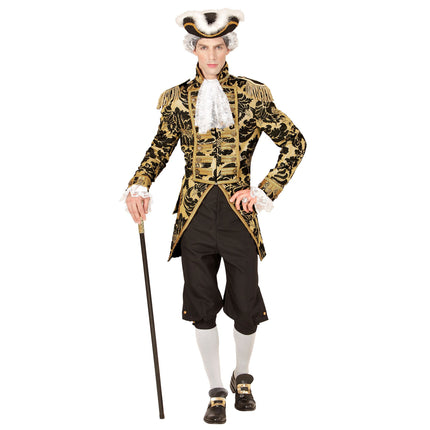 Zirkusjacke Schwarz Gold Männer