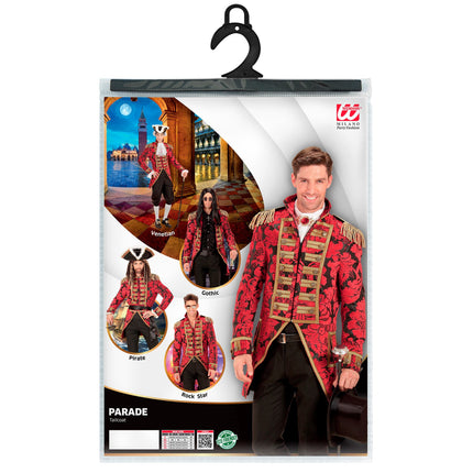 Zirkusjacke Rot Gold Männer