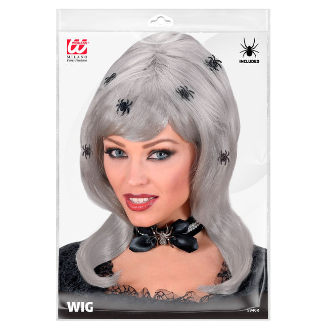 Halloween Perücke Spinnen