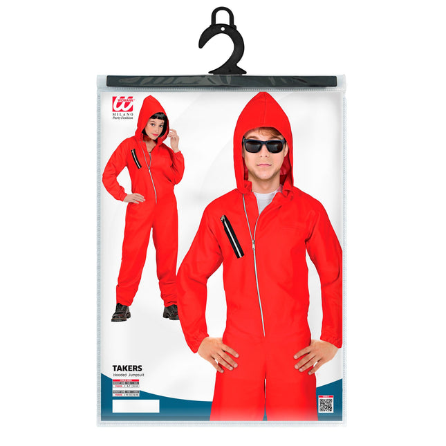 Halloween Kostüm Rot Kind Bankräuber