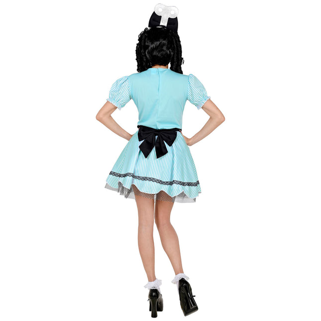 Halloween Kleid Blau Damen Puppe