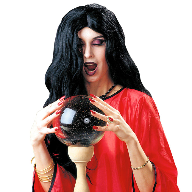 Halloween Perücke Schwarze Hexe