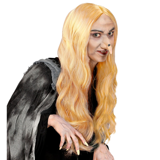 Halloween Perücke Blonde Hexe