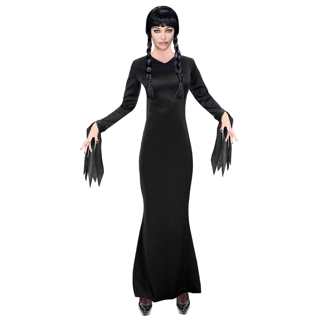 Halloween Kleid Schwarz Damen