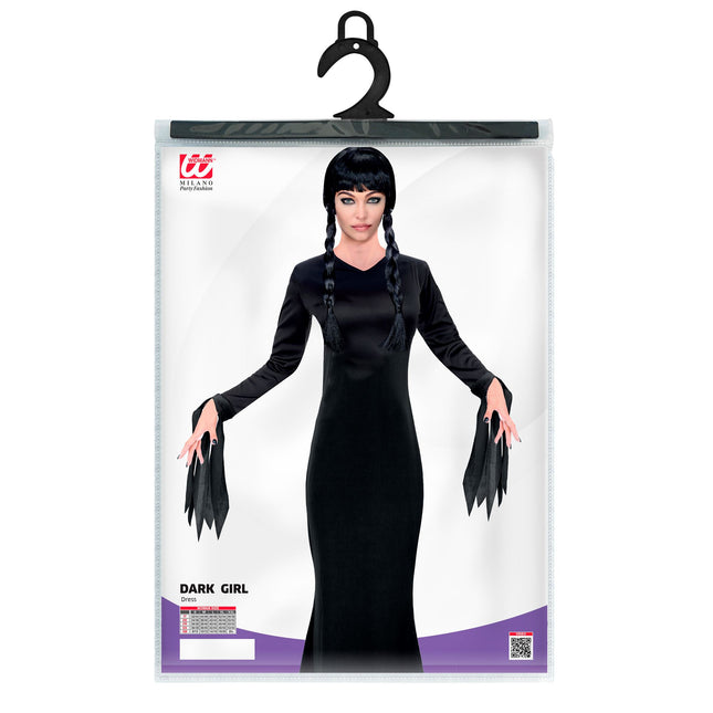Halloween Kleid Schwarz Damen