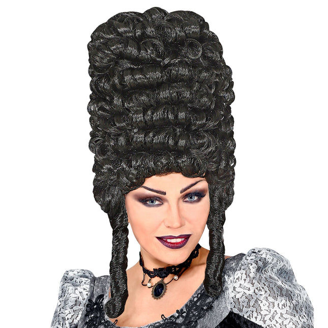 Halloween Perücke Schwarz Gothic