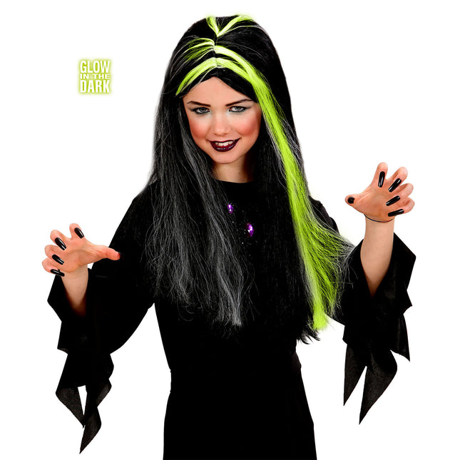 Halloween Perücke Kind Hexe