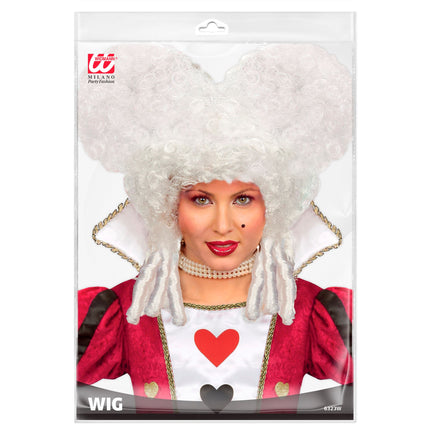 Halloween Perücke Weiß Barock