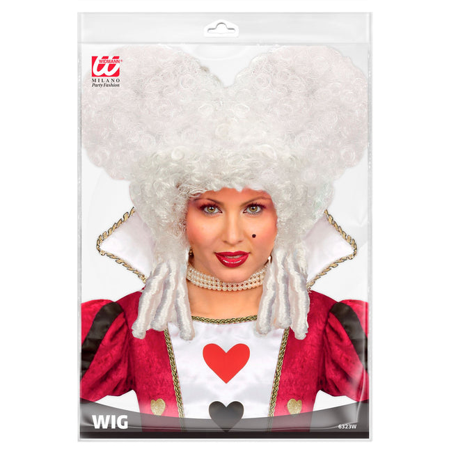 Halloween Perücke Weiß Barock