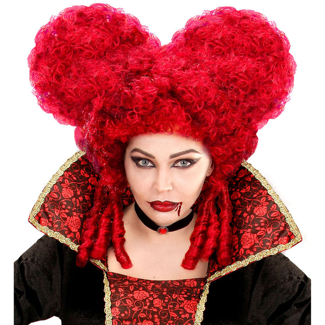 Halloween Perücke Rot Barock