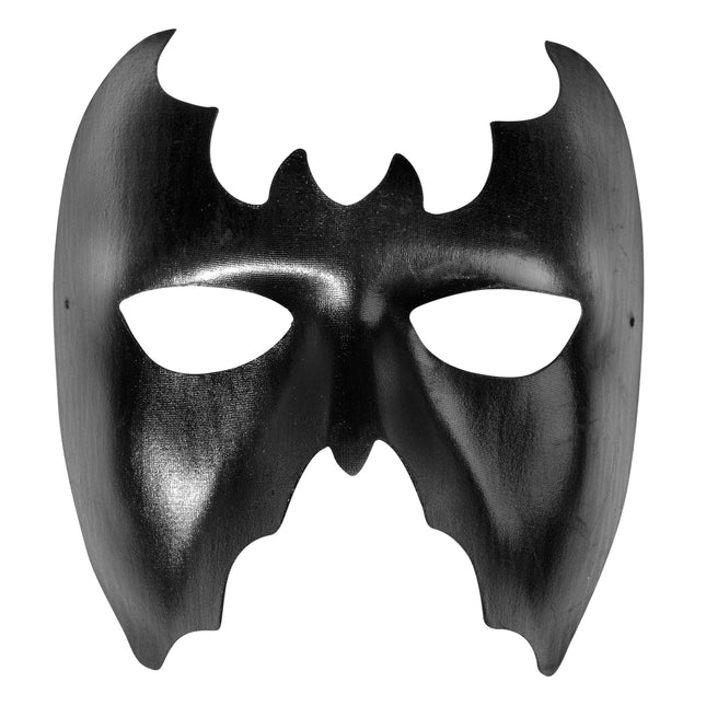 Halloween Augenmaske Schwarz Fledermaus Leder