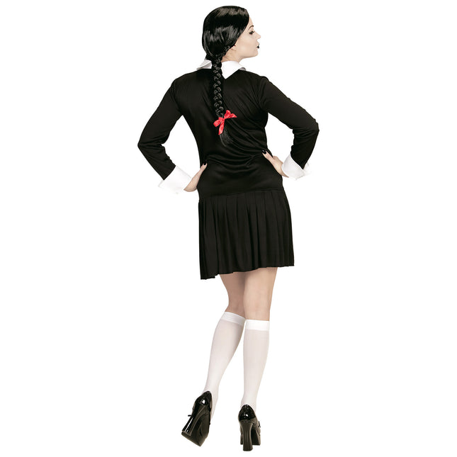 Halloween Kleid Schwarz Weiß Damen