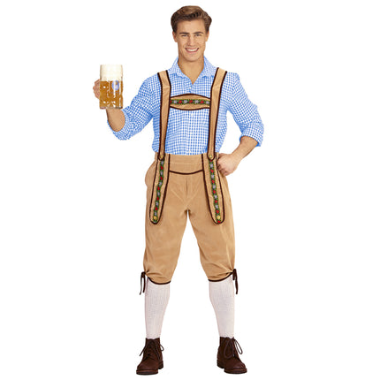 Lederhose Beige Männer