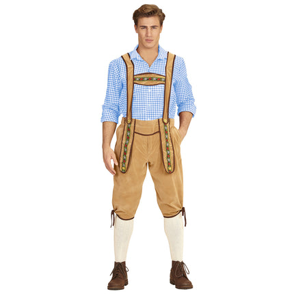 Lederhose Beige Männer