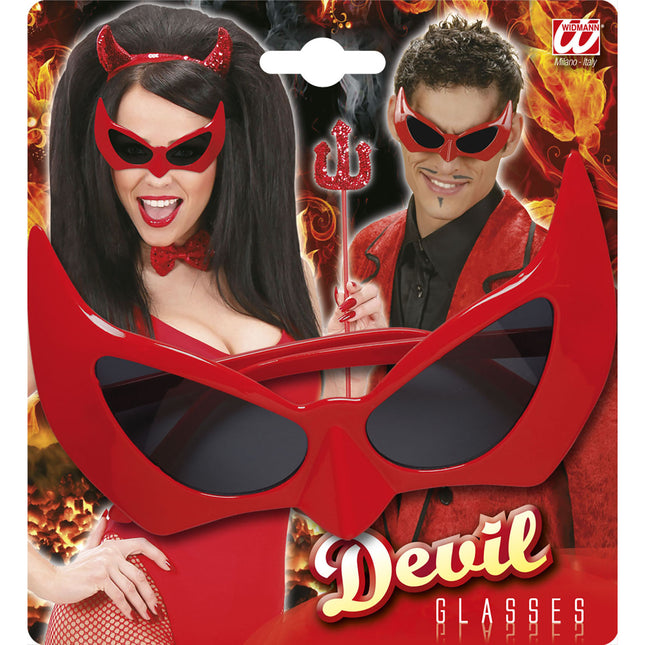 Halloween Brille Teufel