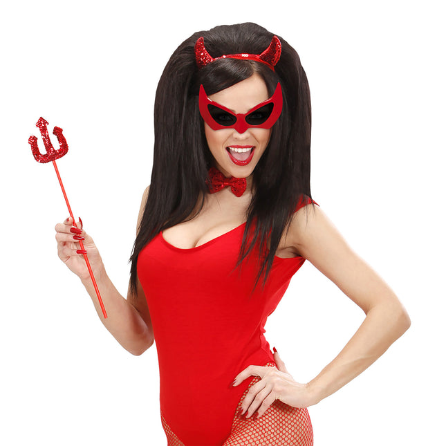 Halloween Brille Teufel