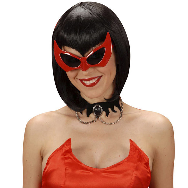 Halloween Brille Teufel