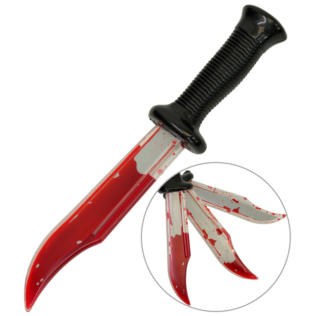Halloween Fake-Messer mit Blut