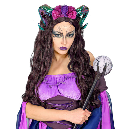 Halloween Haarband Buntes Horn