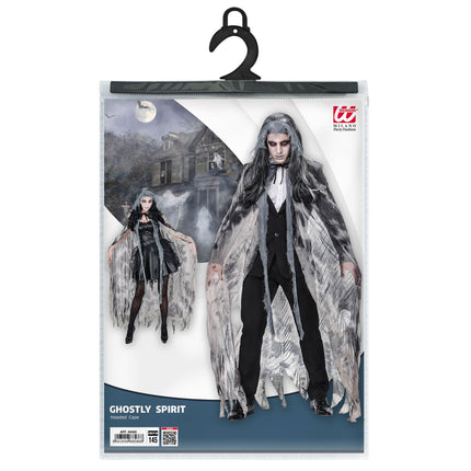 Halloween Cape Grey Ghost