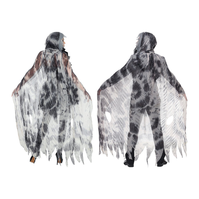 Halloween Cape Grey Ghost