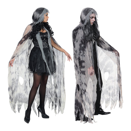 Halloween Cape Grey Ghost