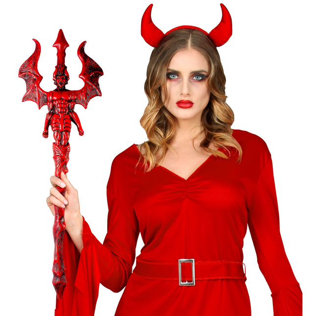 Halloween Dreizack Roter Teufel