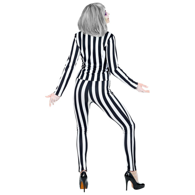 Halloween Kostüm Weiß Schwarz Ladies Spirit