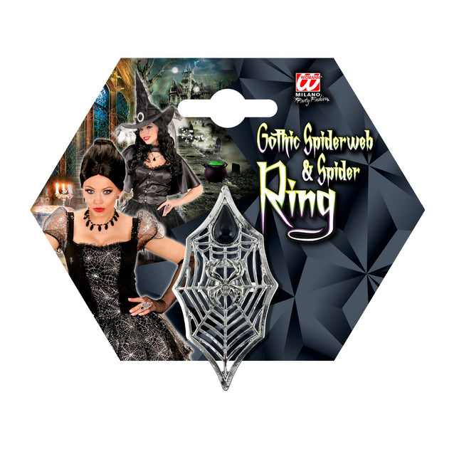 Halloween Ring Spinnennetz