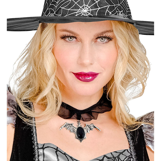 Halloween Halskette Halsband mit Fledermaus