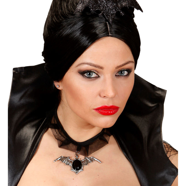 Halloween Halskette Halsband mit Fledermaus