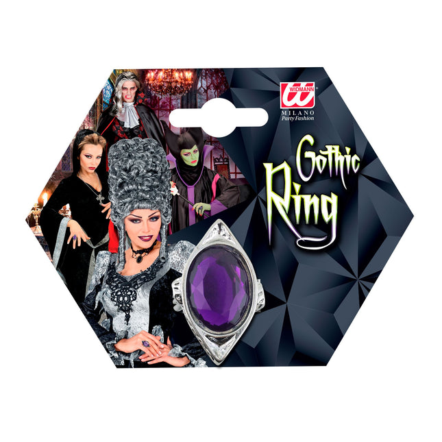 Halloween Ring mit Edelstein