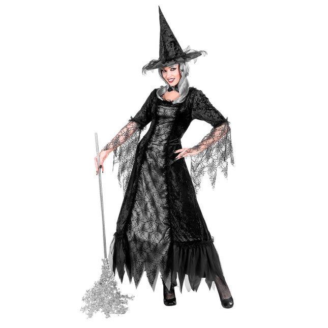 Halloween Kleid Ladies Witch Spider's Web