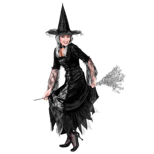 Halloween Kleid Ladies Witch Spider's Web