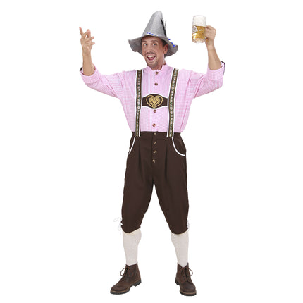 Lederhosen Männer mit Bluse