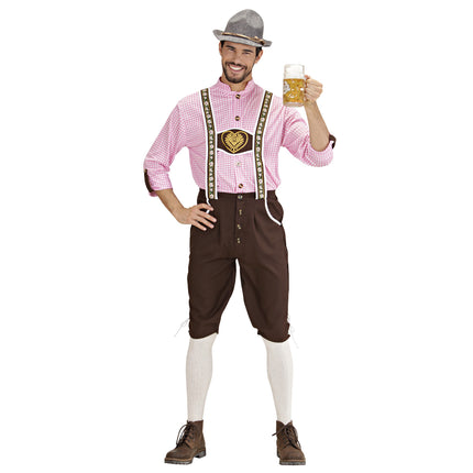 Lederhosen Männer mit Bluse