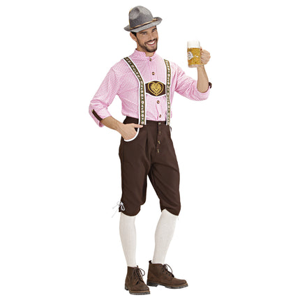 Lederhosen Männer mit Bluse