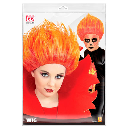 Halloween Perücke Feuer