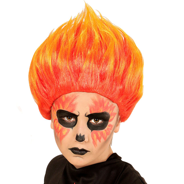 Halloween Perücke Feuer