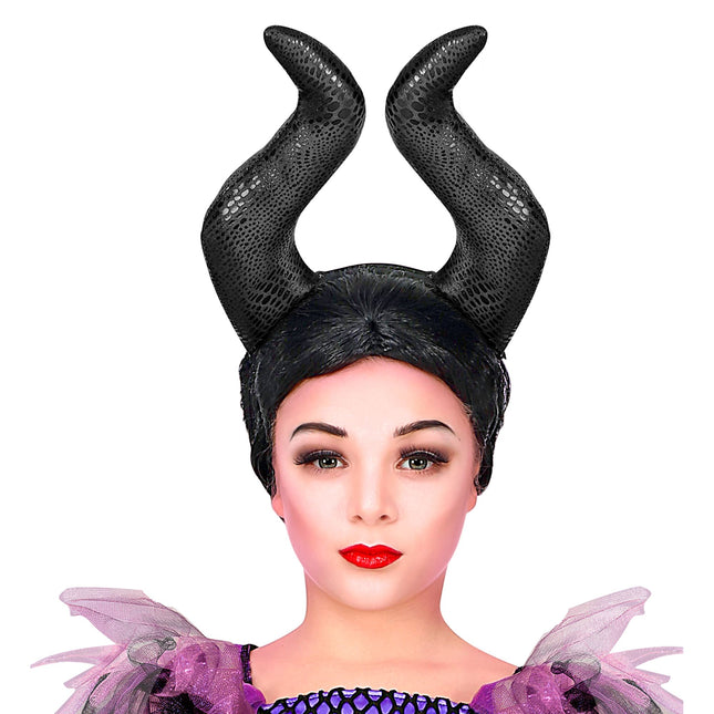 Halloween Haarband Malevizia mit Horn