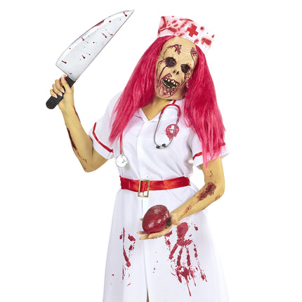 Halloween Maske Zombie Krankenschwester