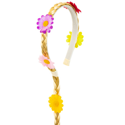 Oktoberfest Stirnband mit Schwanz und Blumen