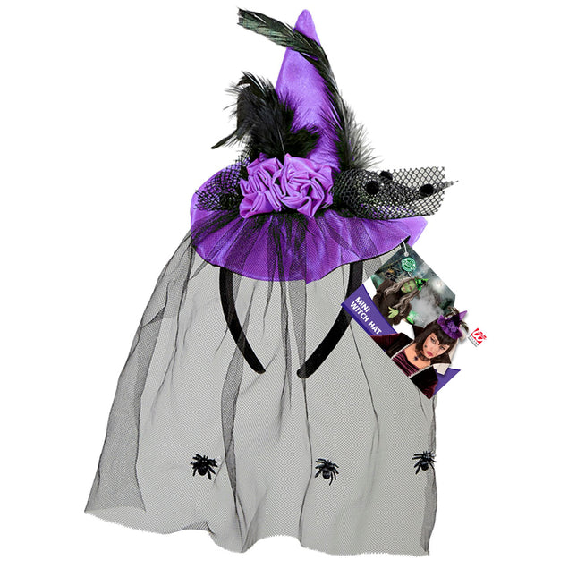 Halloween Hut Lila Hexe Mini