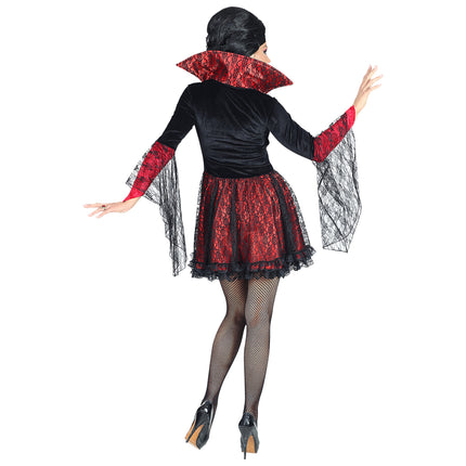 Halloween Kostüm Damen Vampir Spitze