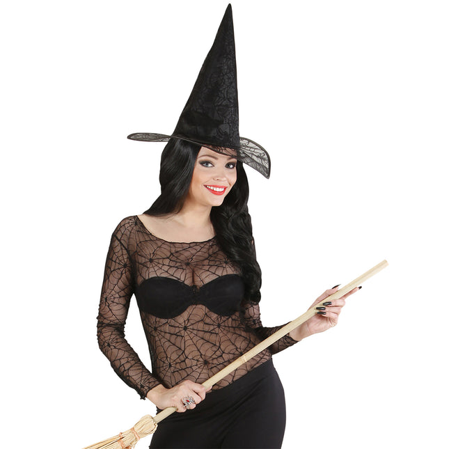 Halloween Shirt Damen Spinnennetz